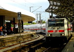 Die IC 2 sind wieder im Einsatz. im Bild vom 27.5.16:146 573 mit IC 2209 aus Norddeich bei der Einfahrt in Gleis 9 des Kölner Hbf.