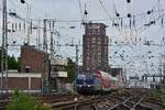 Am Morgen des 16-6-17 fuhr nach langer Zeit wieder 181 201 mit dem PbZ nach Dortmund durch den Kölner Hbf. 

Köln Hbf 16.06.2017