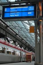 Thalys PBKA 4305 nach Paris-Nord fhrt gleich ab (Kln Hbf am 18.12.2008).