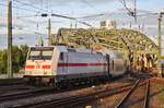 146 557-4 erreicht am Abend des 3.7.2017 mit dem IC2442 von Dresden Hauptbahnhof den Kölner Hauptbahnhof.