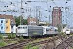 Nach etwa einer halben Stunde kam 103 222 mit den LUXON Domecar wieder zurück aus dem Betriebsbahnhof und fuhr weiter in Richtung Köln Deutz.