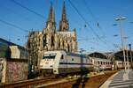 101 057-8 DB  Europa  mit IC2026 in Köln Hbf, am 08.09.2023.