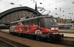 115 509 als Lz 11111 von Kln Deutzerfeld nach Frankfurt (Main) Hbf am 14.04.13 beim Warten auf Ausfahrt aus dem Klner Hbf.