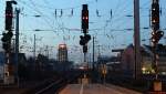 Blick auf das Gleisvorfeld des Kölner Hauptbahnhofes (20.12.2013)