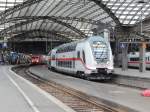 Überraschend kam ein noch nicht getaufter Dosto IC durch Köln Hbf nach Hamburg-Langenfelde Bbf.