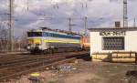 SNCB 1806 fuhr am 25.3.1993 um 15.07 Uhr mit dem Schnellzug nach Oostende durch Köln Deutz in Richtung HBF Köln.
