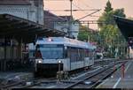 RABe 526 680-4 und RABe 526 223-1 (Stadler GTW | erste Generation) der Thurbo AG als S 14 nach Weinfelden (CH) stehen in ihrem Startbahnhof Konstanz auf Gleis 1b.