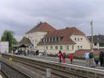 Das Korbacher Bahnhofsgebude.