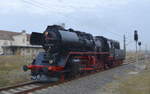 50 3648-8 des(SEM - Sächisches Eisenbahnmuseum Chemnitz)  Bringt den Weihnachtsmann  in Leipzig Hbf.