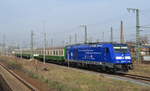 PRESS 246 049-2 / 247 011-1 , Sonderzug der SRCC Auftaktveranstaltung nach Annaberg Buchholz in Leipzig Hbf 12.04.2018