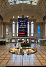 Leipzig Hbf: Impressionen eines Bahnknotens  Blick in die Westhalle.