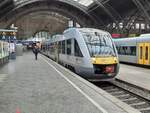 MRB VT 702 (95 80 0648 296-1 D-TDRO) als RB 27726 nach Döbeln Hbf, am 05.11.2021 in Leipzig Hbf.