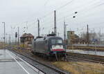 MRCE 182 595 pausiert am 18.02.2022 in Leipzig Hbf.