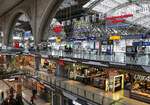 Blick in die Galerie des Leipziger Hauptbahnhofes am 17.04.2022