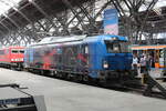 Spitzke 248 028 am 21.09.2024 beim  Tag der Schiene  in Leipzig Hbf.