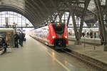 DB 463 600 als RE 26105 aus Hoyerswerda, am 13.02.2023 in Leipzig Hbf.