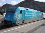 BR 101 016-4 steht am 25.07.07 mit einem IC richtg Magdeburg im Leipziger Hbf.