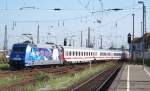  Adler Mannheim  101 070 hier bei der Ausfahrt aus dem Bahnhof von Leipzig Hbf.