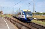 Ein Desiro der MRB fhrt am 15.08.09 in den Leipziger Hbf ein.