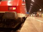 Schlubeleuchtung am Steuerwagen der Verbindung Leipzig - Dresden ,HBF Leipzig 31.12.2009