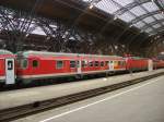 Steuerwagen Bauart Karlsruhe stand eingreiht in einem Schadzug im HBF Leipzig 06.05.2010