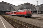 Leipzig ist immer wieder eine Reise wert :-) 218 390-3 mit RE 3707 von Leipzig Hbf nach Hof.