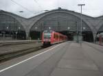 Hier 612 463 und 612 630 als RE16 nach Hof Hbf., bei der Ausfahrt am 14.5.2010 aus leipzig Hbf.