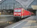 Hier 143 928 mit einem RE5 von Leipzig Hbf.