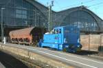 V22 306 des Bw Aschersleben am Leipzig Hbf der Road & Rail Logistikunternehmen ca.