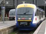 VT 611 der MRB steht am 01.April 2011 als MRB nach Geithain im Leipziger Hbf.