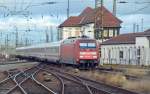 101 097 schob am 06.01.12 den IC 2442 nach Kln aus dem Leipziger Hbf.