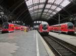 3xDoppelstock im Leipziger Hbf.