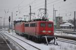 115 198-4 & 101 056-0 im Hbf Leipzig 23.01.2013