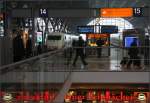 Thüringer Bratwurst und zwei Tassen Kaffee vom Feinbäcker -     Bahnhof Leipzig mit ICE 1 nach Hamburg.