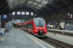 442 211-9 als RE10 (RE 18457) von Leipzig Hbf nach Cottbus im Leipziger Hbf.