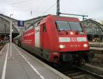 101 118 steht am 28.Dezemeber 2013 mit dem IC 2154 im Leipziger Hbf.