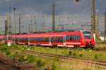 442-814 hat Ausfahrt aus Leipzig Hbf in Richtung Gewitter.