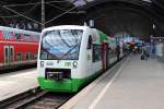 VT 304 & VT 332 von der Erfurter Bahn stehen am 02.07.2014 in Leipzig Hbf und werden 12:28 ihre Reise als EBx80851 nach Saalfeld antreten.