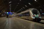  Streik Pause  1442 613 der S-Bahn Mitteldeutschland mit 2 Weiteren Einheiten Abgestellt im Leipzig Hauptbahnhof 08.11.2014