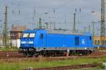 PRESS 285 102-4 (92 88 0076 002-B-BTK)  Hilfs Lok  mit automatischer Kupplung für die Neubaustrecke Erfurt-Halle/Leipzig am Hbf Leipzig 24.09.2015