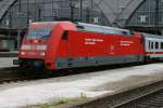 BR 101 066-9 am 16.06.2004 11.41 Uhr bei der Ausfahrt Hbf Leipzig