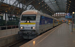 223 053 wartet am 19.03.16 in der Halle des Leipziger Hbf auf die Abfahrt seiner MRB nach Chemnitz.