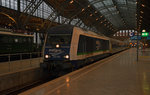 223 152 wartet am Morgen des 19.03.16 im Leipziger Hbf auf die Abfahrt nach Chemnitz.