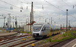 Aus Döbeln kommend erreicht VT 0012(643 232) am 21.06.16 den Leipziger Hbf.