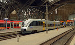 VT 0013(643 121)der MRB wartet am 21.06.16 im Leipziger Hbf auf die Abfahrt nach Döbeln.