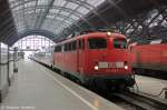 115 459-0 mit dem PbZ 2467 von Berlin-Lichtenberg nach Leipzig Hbf im Leipziger Hbf. 04.04.2013