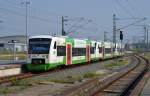 VT 321 führte am 06.07.14 eine Dreifachtraktion VT 650 der Erfurter Bahn nach Leipzig.