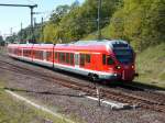 429 027 als RE 13169 nach Sassnitz,am 15.Mai 2014,bei der Ausfahrt aus Lietzow.