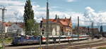 Der im vorherigen Bild gezeigte Eurocity verlässt den Lindauer Hauptbahnhof gen Österreich, Schweiz.

Lindau, Juni 2020