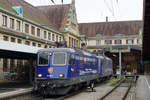 Abschied von den EC Zürich-HB  - München mit den Re 421 und den BR 218 sowie  dem alten Kopfbahnhof  Lindau vor dem Fahrplanwechsel vom 13.